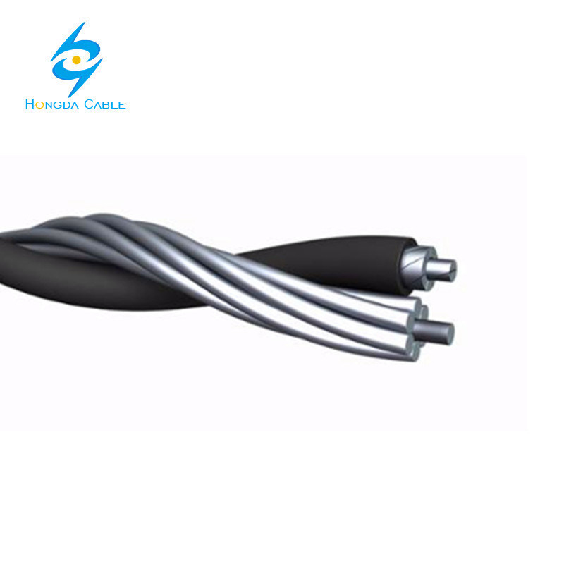 600V Duplex Overhead Neutral-Supported Multiplex Aluminum Conductor Service Drop Cable 2 AWG Schnauzer