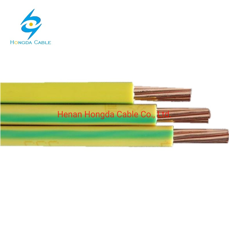 6491X H07V-R & H07V-U Cable Hook-up Wire with Rigid Stranded Conductor Green/Yellow Cable