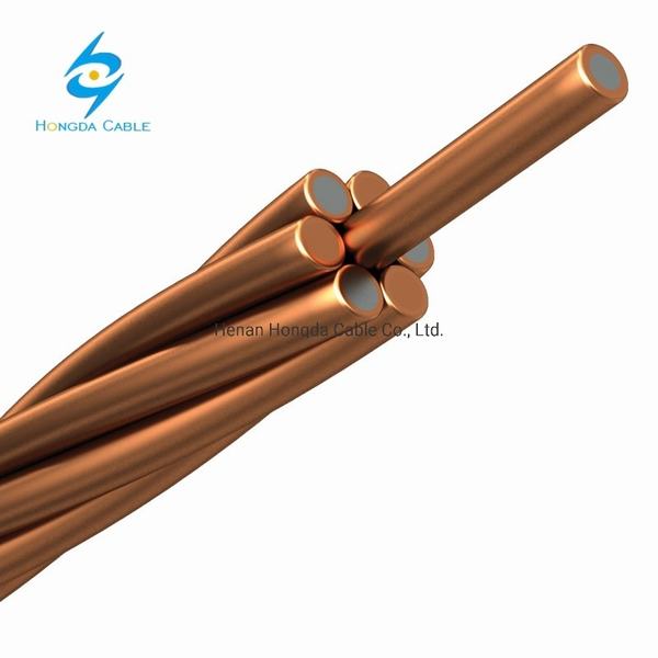 China 
                        7/2.59mm CCS 30%21% Conductivity 2AWG Strand Copper Clad Steel Wire
                      manufacture and supplier