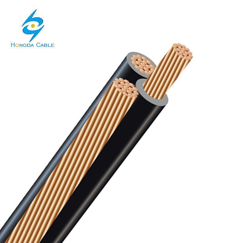 8 6 4 2AWG XLPE Insulated Copper Triplex Service Drop Cable 600V