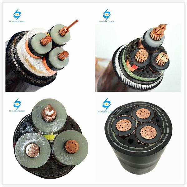 8.7/15kv Copper Conductor Material and PVC Jacket Power Cable