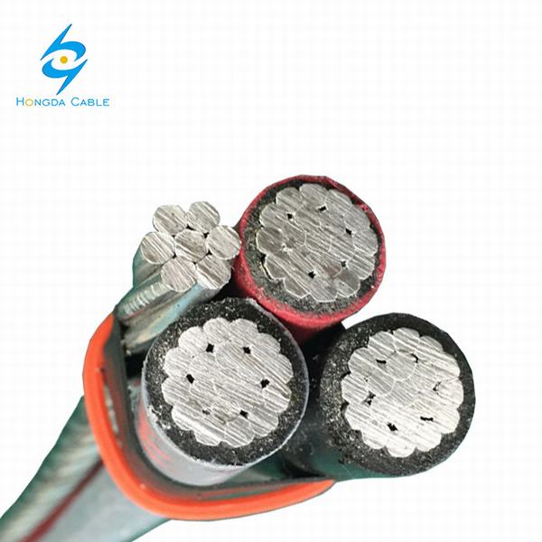 China 
                        ABC Cable 3+1 Core Quadruplex 2/0 1/0 AWG Service Drop Aluminum Cable
                      manufacture and supplier