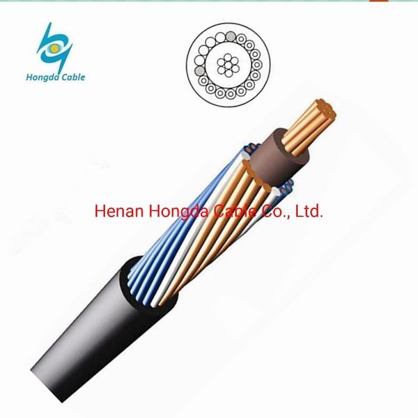 China 
                        ASTM 2*10mm XLPE Copper Aerial Concentric Cable with Communication Wire 0.8mm
                      manufacture and supplier