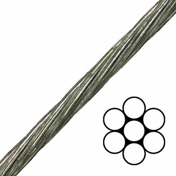 ASTM A475 Galvanized Guy Steel Wire Strands 1X7, 1X19