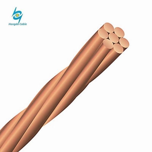 China 
                                 ASTM Soft llamado duro medio conductor de cobre desnudo 2AWG 1/0AWG                              fabricante y proveedor