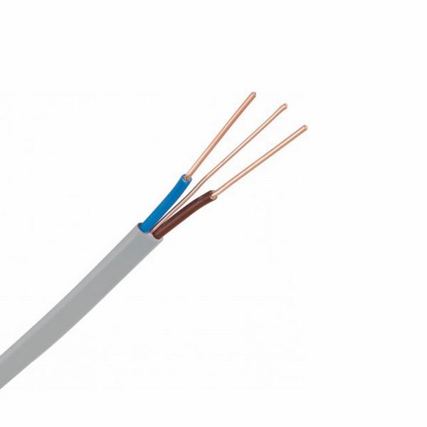 Chine 
                                 Câble plat BVVB+E Fil électrique à isolation PVC                              fabrication et fournisseur