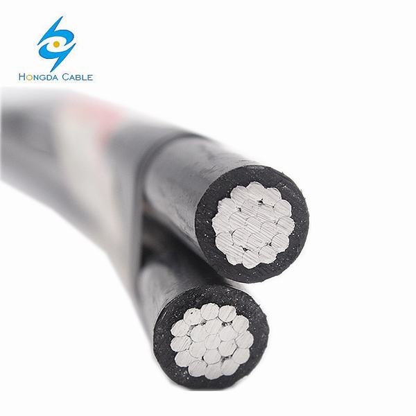 China 
                                 Conductor Twin 10 mm2 16mm2 de 25mm2, AAC Cable de aluminio doble de PVC                              fabricante y proveedor