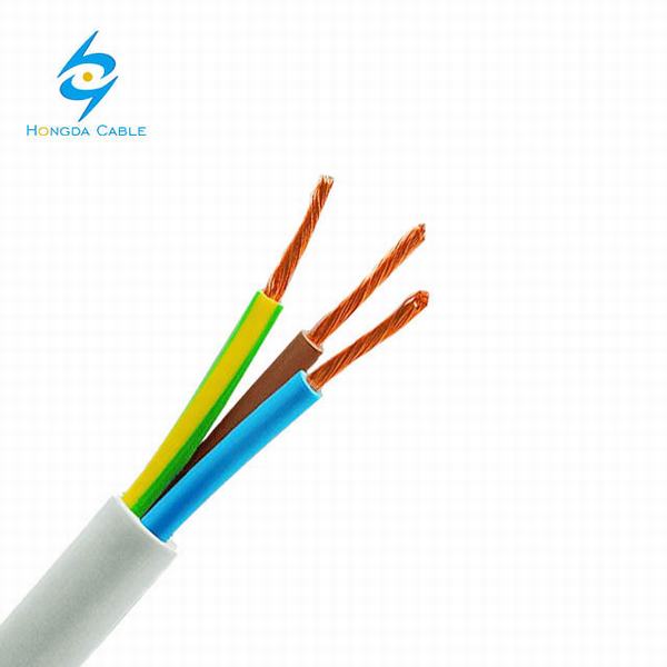 
                                 Cable de cobre de 3 núcleos de 1,5 mm de aislamiento de PVC de 2,5 mm de cable eléctrico Revestimiento de PVC                            