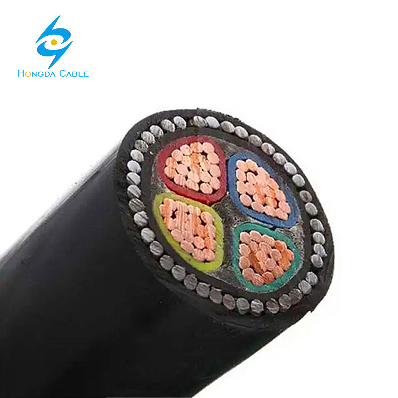 Copper Aluminum Conductor XLPE PVC Insulation 120mm 4 Core Steel Wire Armoured Swa Electrical Cable