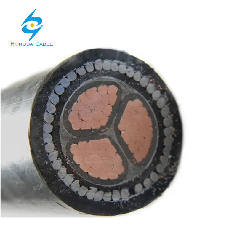 Copper Aluminum Conductor XLPE PVC Insulation 150mm 3 Core Steel Wire Armoured Swa Electrical Cable