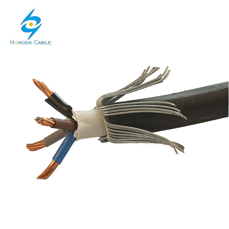 
                Для медных и алюминиевых проводников с изоляцией из ПВХ XLPE 16мм 4 Core стальная проволока бронированных Swa электрического кабеля
            