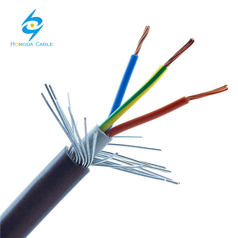 Copper Aluminum Conductor XLPE PVC Insulation 25mm 3 Core Steel Wire Armoured Swa Electrical Cable