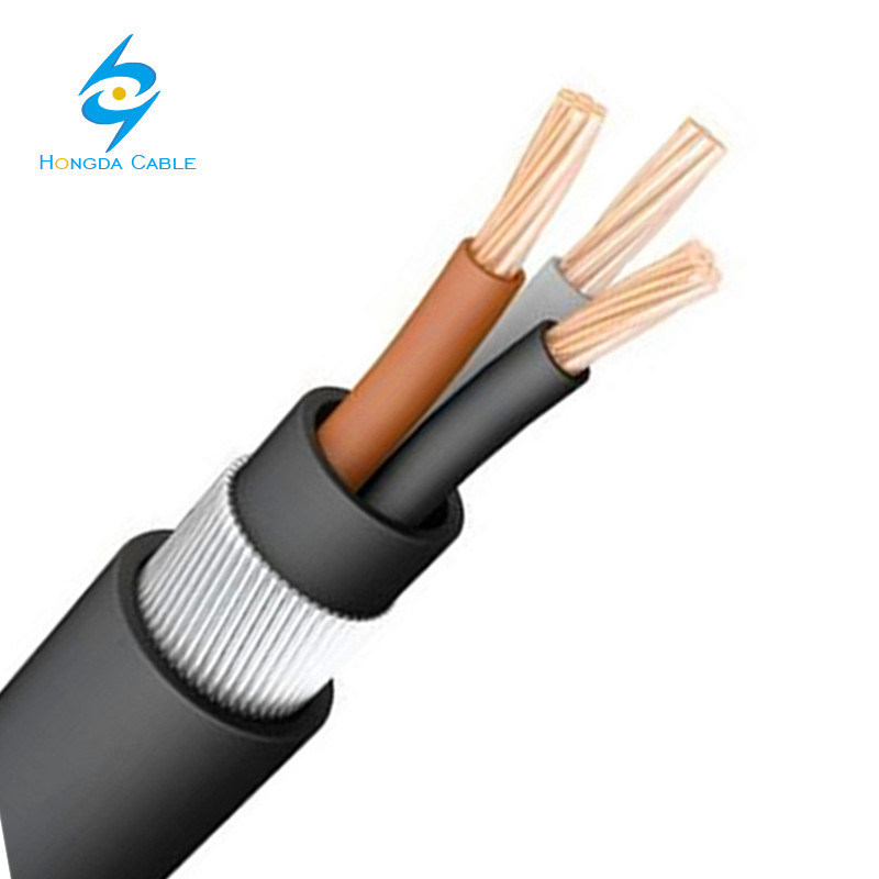 Copper Aluminum Conductor XLPE PVC Insulation 50mm 3 Core Steel Wire Armoured Swa Electrical Cable