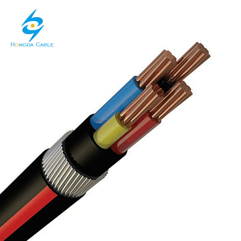
                Для медных и алюминиевых проводников с изоляцией из ПВХ XLPE 50мм 4 Core стальная проволока бронированных Swa электрического кабеля
            