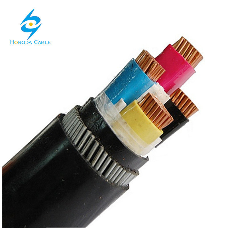 Copper Aluminum Conductor XLPE PVC Insulation 70mm 4 Core Steel Wire Armoured Swa Electrical Cable