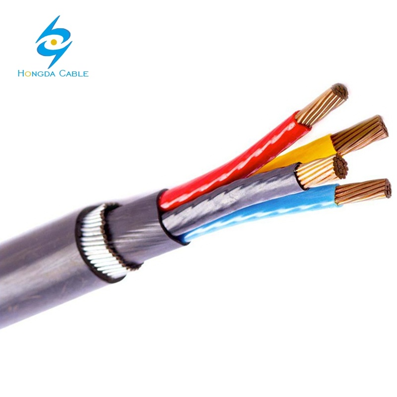 China 
                Cobre aluminio XLPE PVC 150mm 4 núcleo alambre de acero blindado Cable eléctrico SWA
              fabricante y proveedor