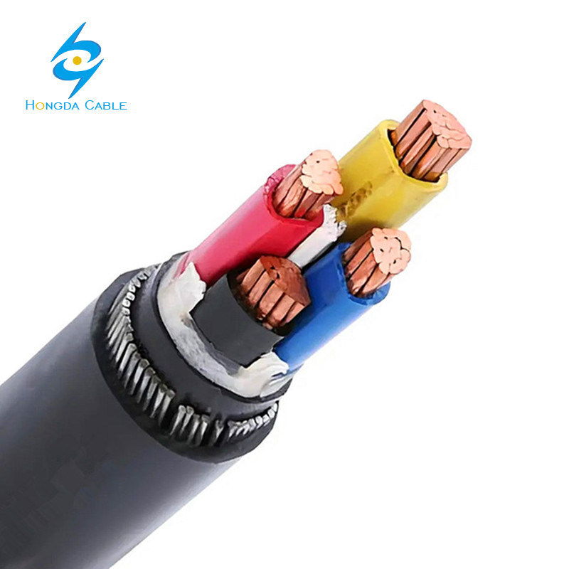 Copper Aluminum XLPE PVC 95mm 4 Core Steel Wire Armoured Swa Electrical Cable