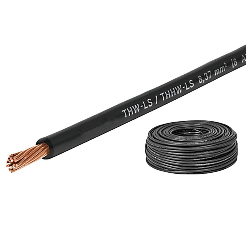 Copper Cable Type Thw-Ls / Thhw-Ls Single Conductor Low Voltage PVC RoHS 90c 600V