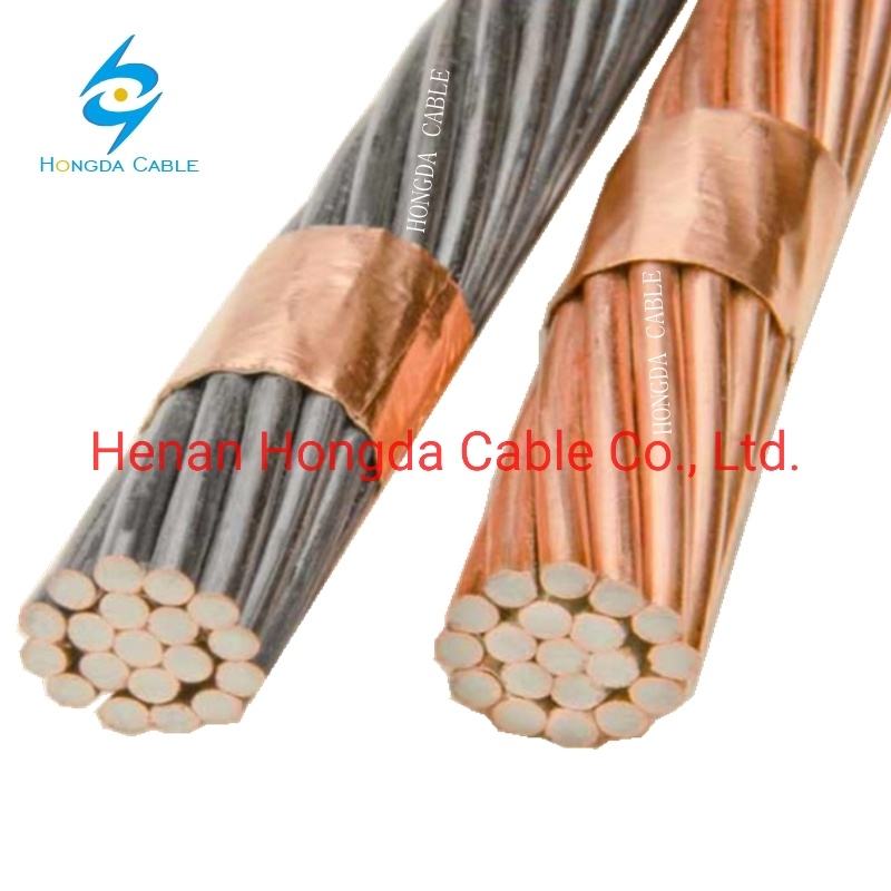 China 
                                 Tira de aço revestido de fio de cobre de 2,59 mm 2 AWG 1/0AWG                              fabricação e fornecedor