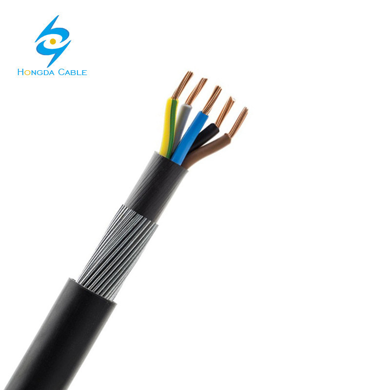 Copper XLPE PVC Insulation 25mm 35mm 50mm 5 Core Steel Wire Armoured Swa Electrical Cable