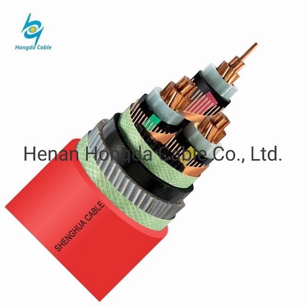 China 
                                 Cobre o aluminio de 3 núcleos de 150mm 10kv XLPE 33kv Blindó el cable de alimentación electrónica                              fabricante y proveedor