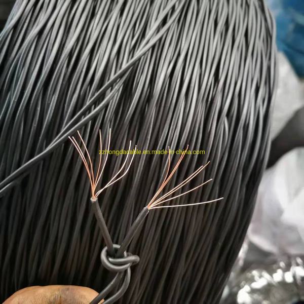 China 
                                 Abgedeckter kupferner Nylonumhüllungen-Bereich-Telefonkabel-Doppelt-Draht verdreht                              Herstellung und Lieferant