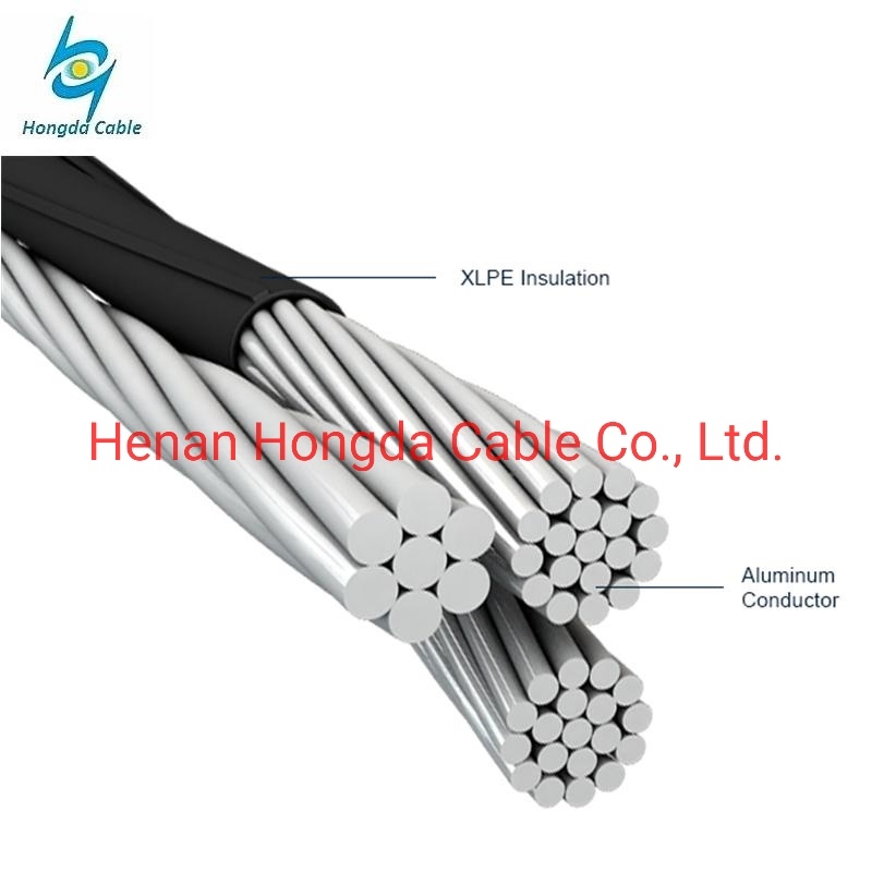 China 
                                 Cable dúplex ABC 6AWG 4AWG 2AWG cable XLPE antena LDPE Paquete                              fabricante y proveedor