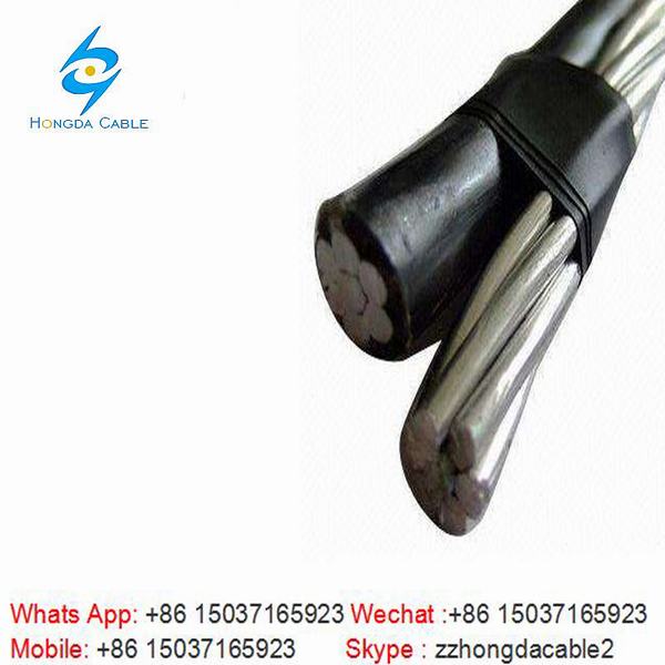 China 
                        Duplex Drop Wire 6/7 Duplex 1*6AWG+6AWG Aluminum Service Cable
                      manufacture and supplier