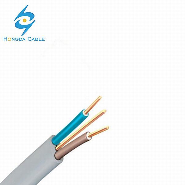 Chine 
                                 Les câbles de la Chine Fabricant Electro 1.5mm BVVB Twin et câble de masse Gaine en PVC à plat sur le fil électrique                              fabrication et fournisseur
