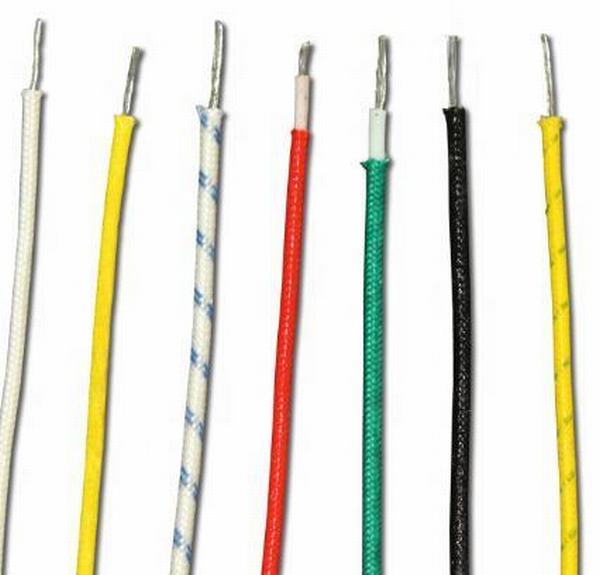 China 
                                 Silikon-flexible Kabel-Glasfaser-umsponnene doppelte Isolierung des Fabrik-Preis-Hochtemperatur-FEP                              Herstellung und Lieferant
