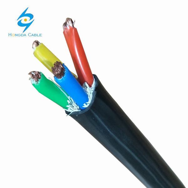 Chine 
                                 Câble de cuivre souple de 4 coeurs câble PVC de 6 AWG                              fabrication et fournisseur