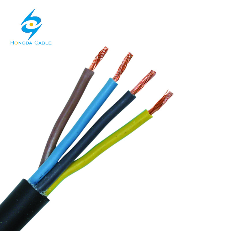 Flexible Wire 3X2.5 4X4 4X6sqmm PVC Electric Cable