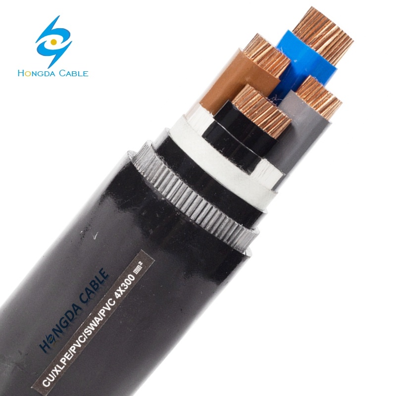 
                Fxrv Xrv de alambre de acero estándar de 4 núcleos de Cable de cobre blindado Cu / / XLPE SWA PVC /
            