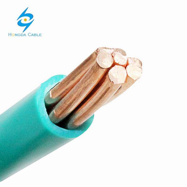 Китай 
                                 Зеленый цвет PVC изолированных медных провода соединения на массу 6 AWG 4 AWG                              производитель и поставщик