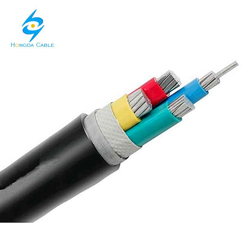 
                IEC 60502-1 cabos de baixa tensão Na2xy Nayy Yjlv 4X120 mm 240 mm Cabo de alimentação em alumínio
            