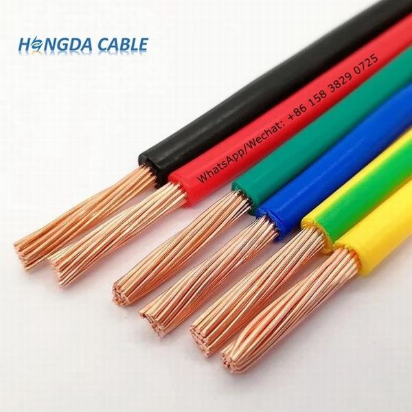 China 
                                 IEC Cable eléctrico de 1,5 mm2 de 2,5 mm2 4mm2 6mm2 de cobre o aluminio aislamiento de PVC                              fabricante y proveedor