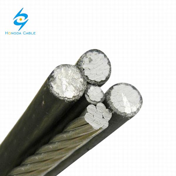 China 
                        LV Aluminum Power Cable 3+1bare ABC Overhead Cable 3core 4core 1X54.6 RM +  3X25 RM +  1X16 RM HDPE Power Cable
                      manufacture and supplier