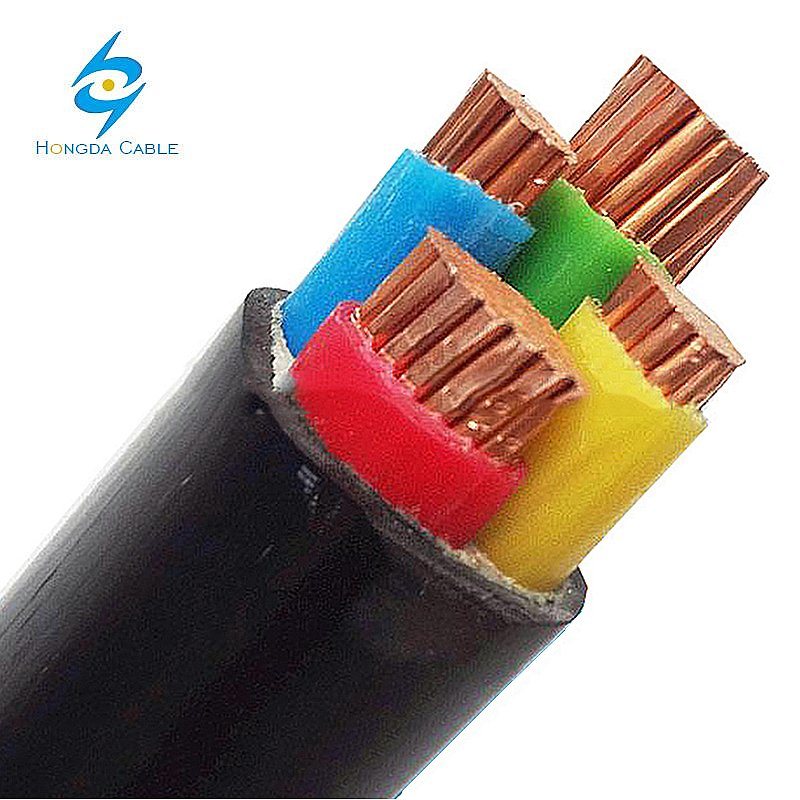 Chine 
                Basse tension 0.6/1kv 3 phase 4 fils XLPE PVC 4 Câble d′alimentation en cuivre souterrain de 95 mm
              fabrication et fournisseur