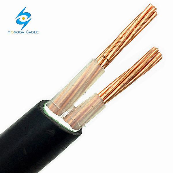Low Voltage 2 Core Low Smoke Cable 16mm 25mm PVC Underground Cable
