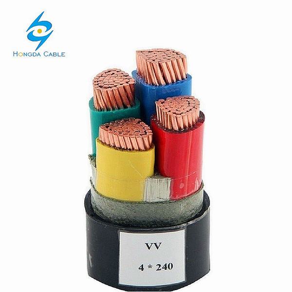 China 
                                 Baja tensión de 4 núcleos de 240mm2, Conductor de cobre del cable de alimentación subterránea                              fabricante y proveedor