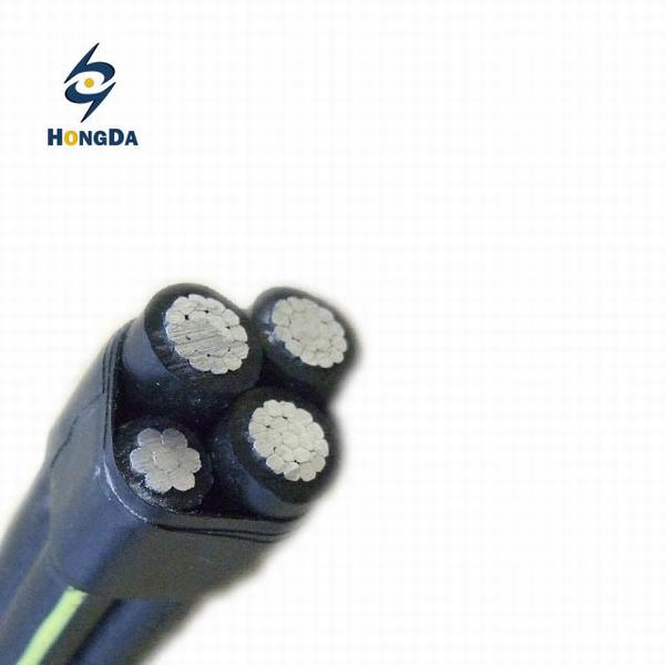 
                        Low Voltage ABC Cable 3X95+50mm2 Black XLPE Insulation Aluminum Conductor China Factory
                    