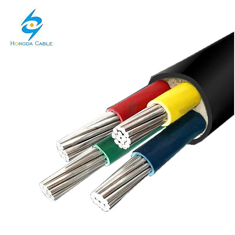 Low Voltage Aluminum Electrical Cable 4X95mm2 4X120mm2 4X240mm2 Al/XLPE/PVC 0.6/1kv Yjlv Nayy Na2xy Power Cable