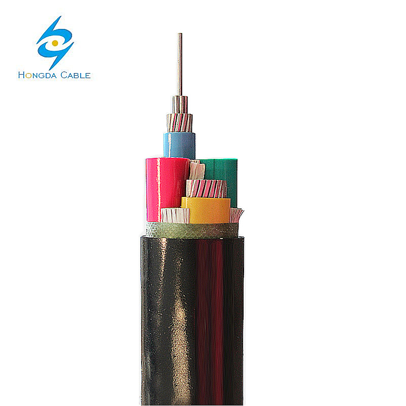 
                Baja tensión Na2xy cables 4*240mm2 al XLPE PVC 4 núcleos Cable de alimentación de aluminio subterráneo
            