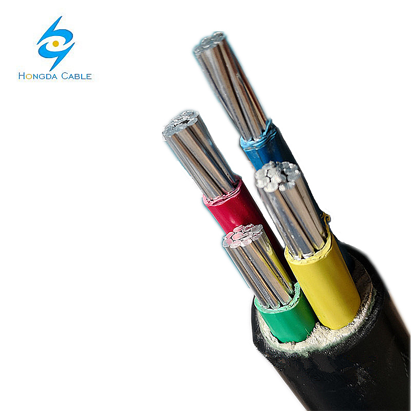 Low Voltage XLPE 3 Phase 16mm 25mm 4 Core Conductor Na2xy Aluminium Cable