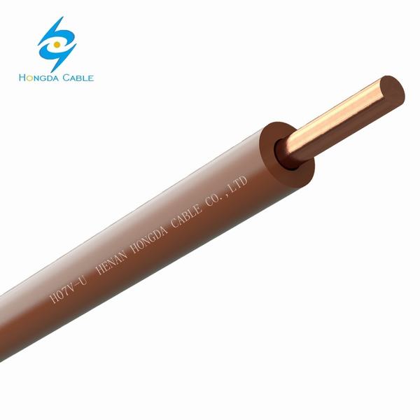 Cina 
                                 Collegare H07V-U 1.5mm 2.5mm2 del cavo del conduttore isolato PVC singolo                              produzione e fornitore