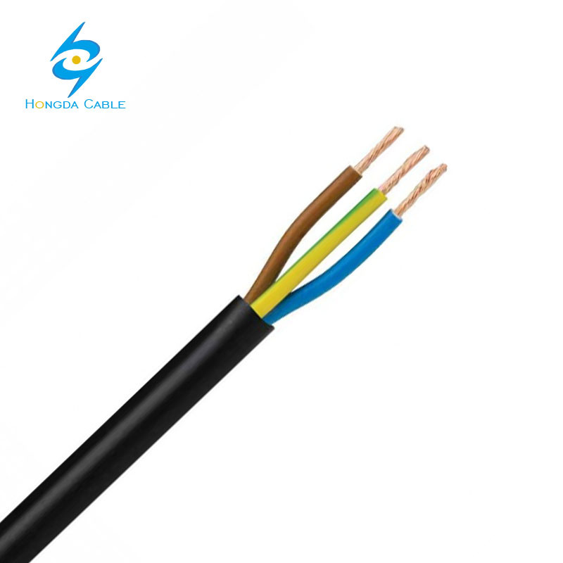 China 
                Cable aislado de PVC 3 núcleo 1,5mm 2,5mm 4mm 6mm flexible Cable 450/750V
              fabricante y proveedor