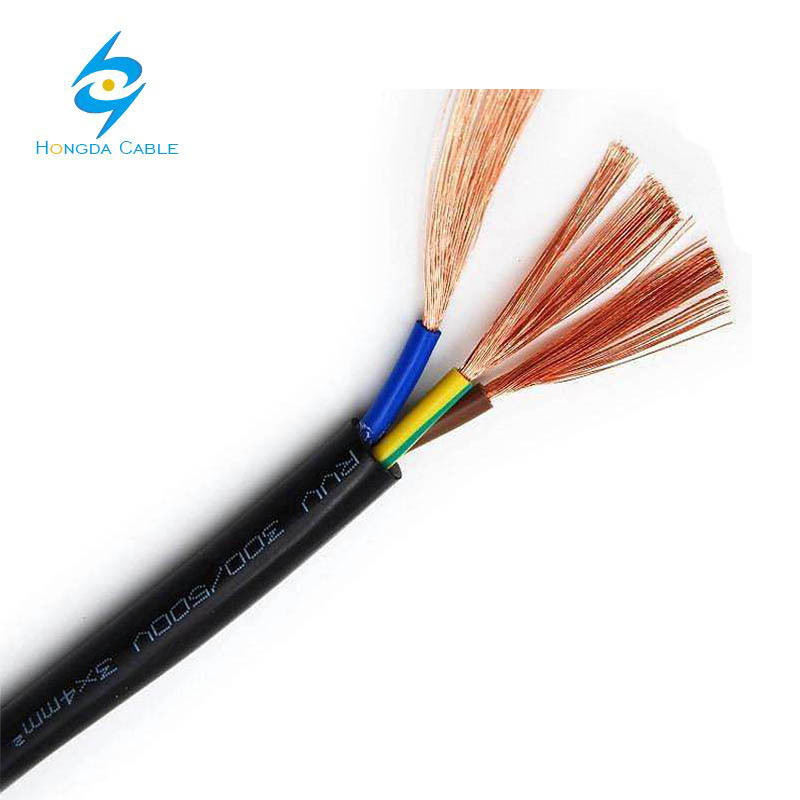 Rubber Insulated Submersible Pump Cable 3 Cores 4 Cores 10 16mm2 Flexible Cable