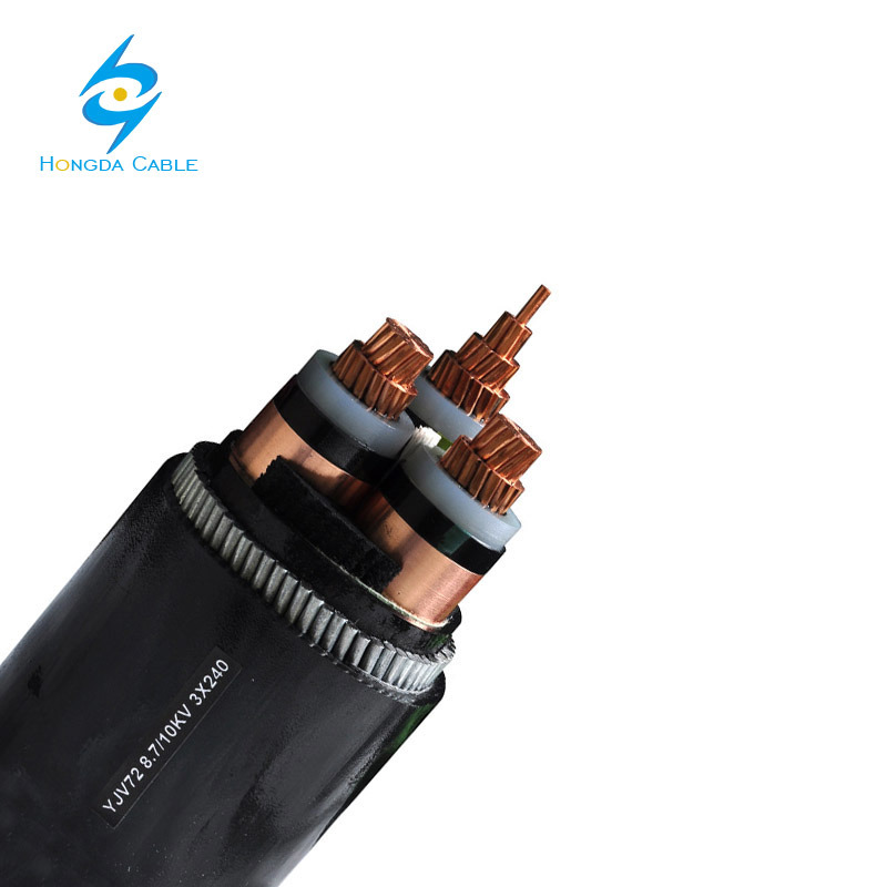 Steel Wire Armored 3 Core Copper XLPE Cable