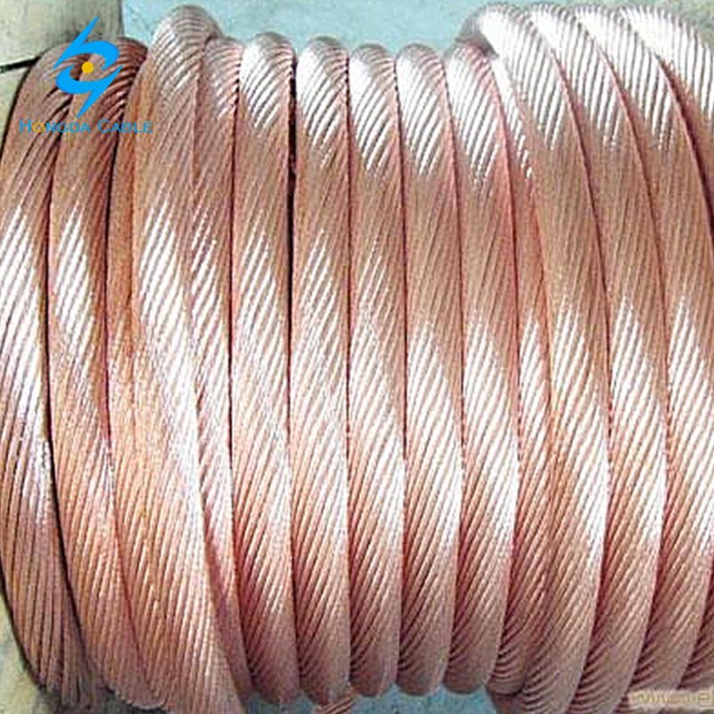 China 
                        Stranded Soft Drawn Bright Bare Copper Ground Wire 250 300 350 400 500 Mcm
                     supplier
