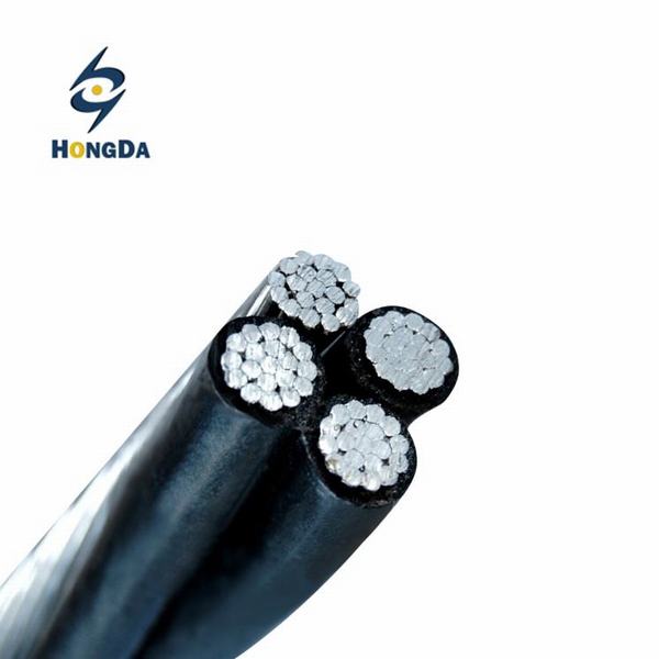 China 
                        Transformer Cable ABC Cable AAC Conductor 1/0AWG 2AWG 16mm2 25mm2 Black XLPE Insulation Overhead Cable
                      manufacture and supplier